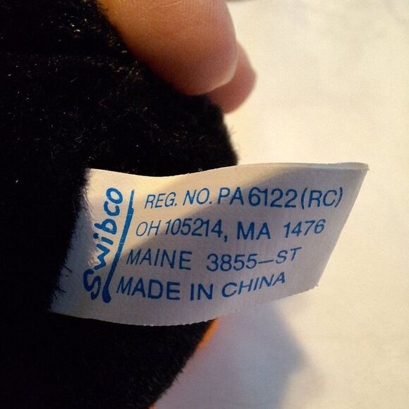 Vintage Swibco PUFFKINS, Lot of 3 Flo Flamingo, Puddles Duck, Poppins Penguin - Picture 13 of 15